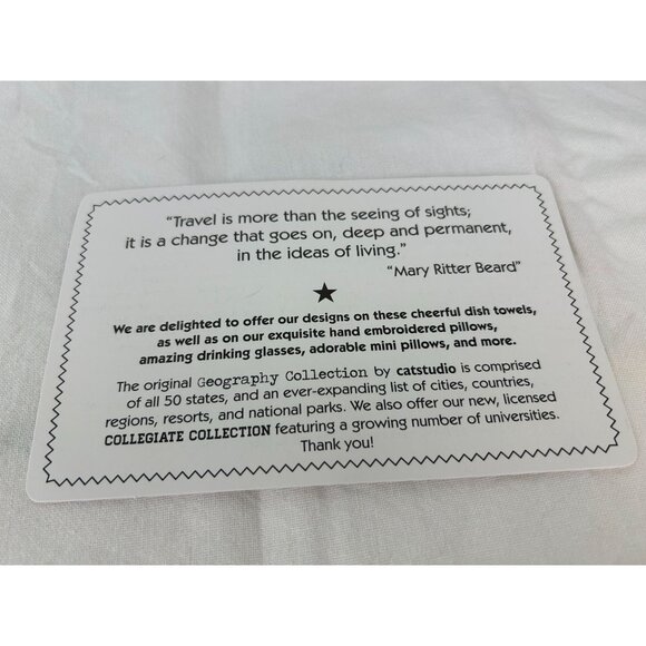 Catstudio Left my Heart in San Francisco California Tea Kitchen Towel Colorful G - Picture 11 of 11